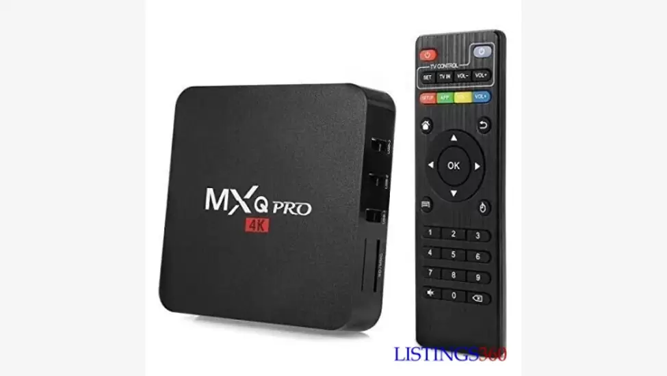 MXQ Android Tv Box 4k Ultra HD 60fps 8Go RAM/ 64Go ROM